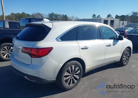 2014 Acura Mdx Technology Package z USA, uszkodzony, nr VIN 5FRYD3H49EB011795
